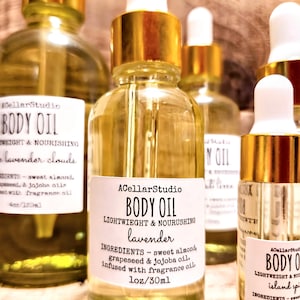 Body Oil, Scented Lightweight Dry Body Oil,after Shower Scented Oils ...