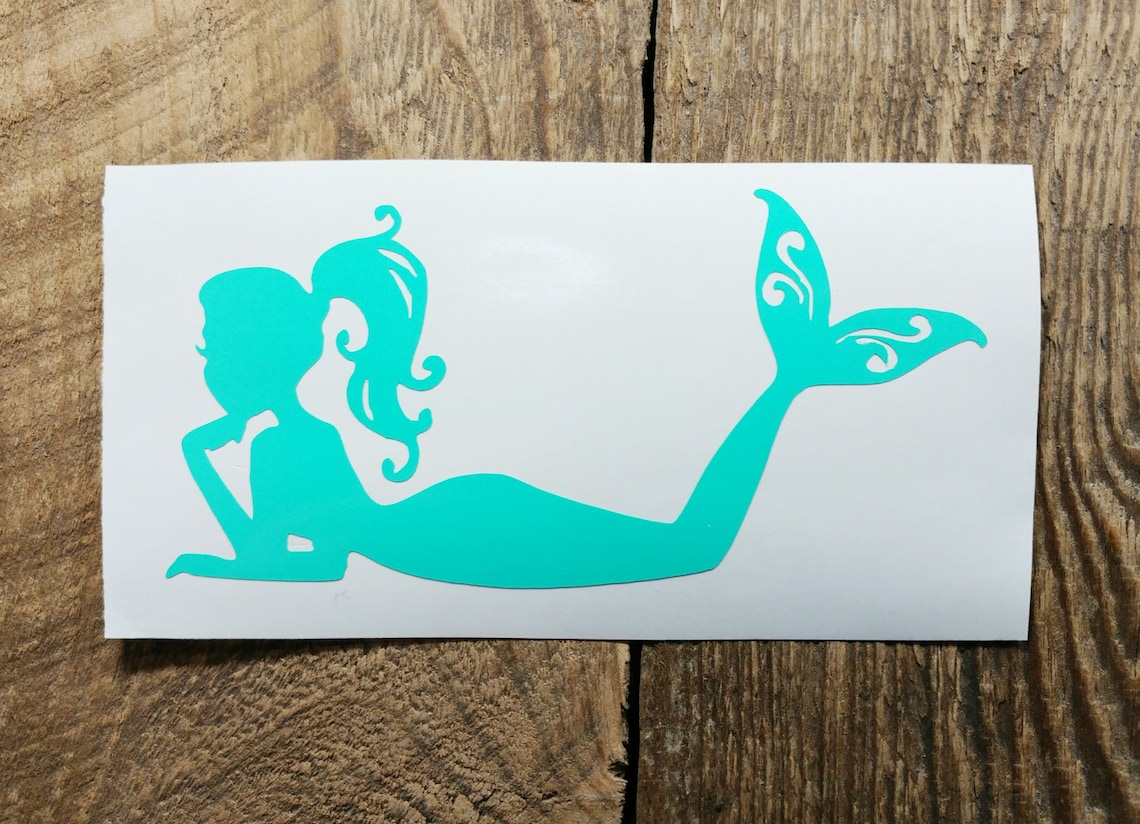 Mermaid Vinyl Decalstickercustom Decalpersonalized Etsy