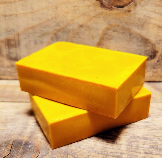 All Natural Turmeric & Honey Shea Butter Bar Soap-Zero Plastic Free-Men's/Woman's-with sweet orange essential oil