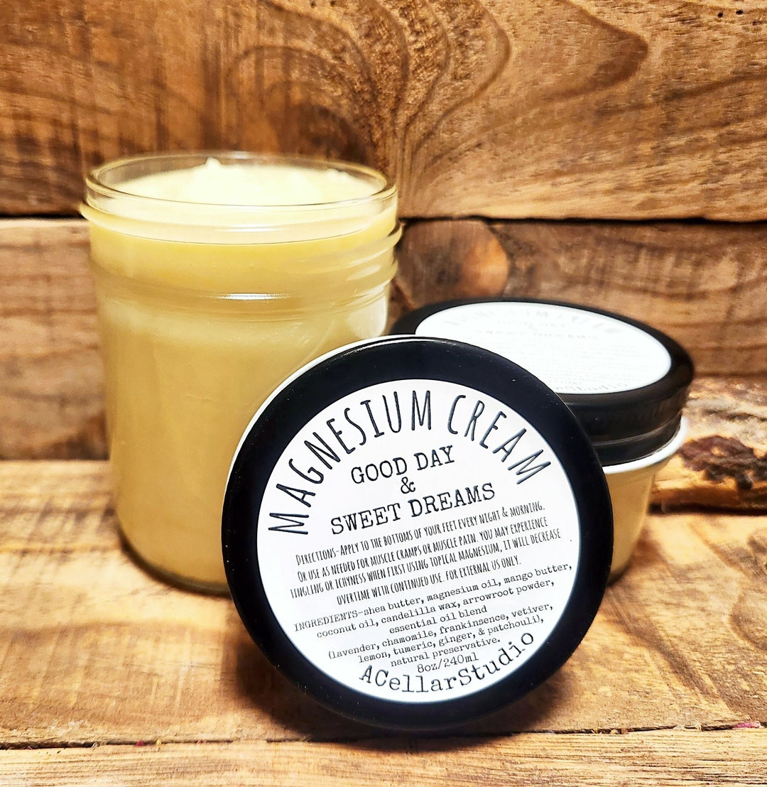 Magnesium Cream, Transdermal Topical Magnesium Butter/lotion, Good Day
