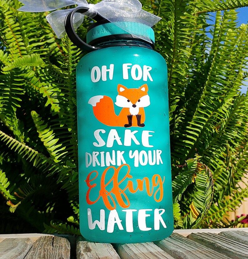 Funny Motivational Water Bottle/34oz./water Etsy