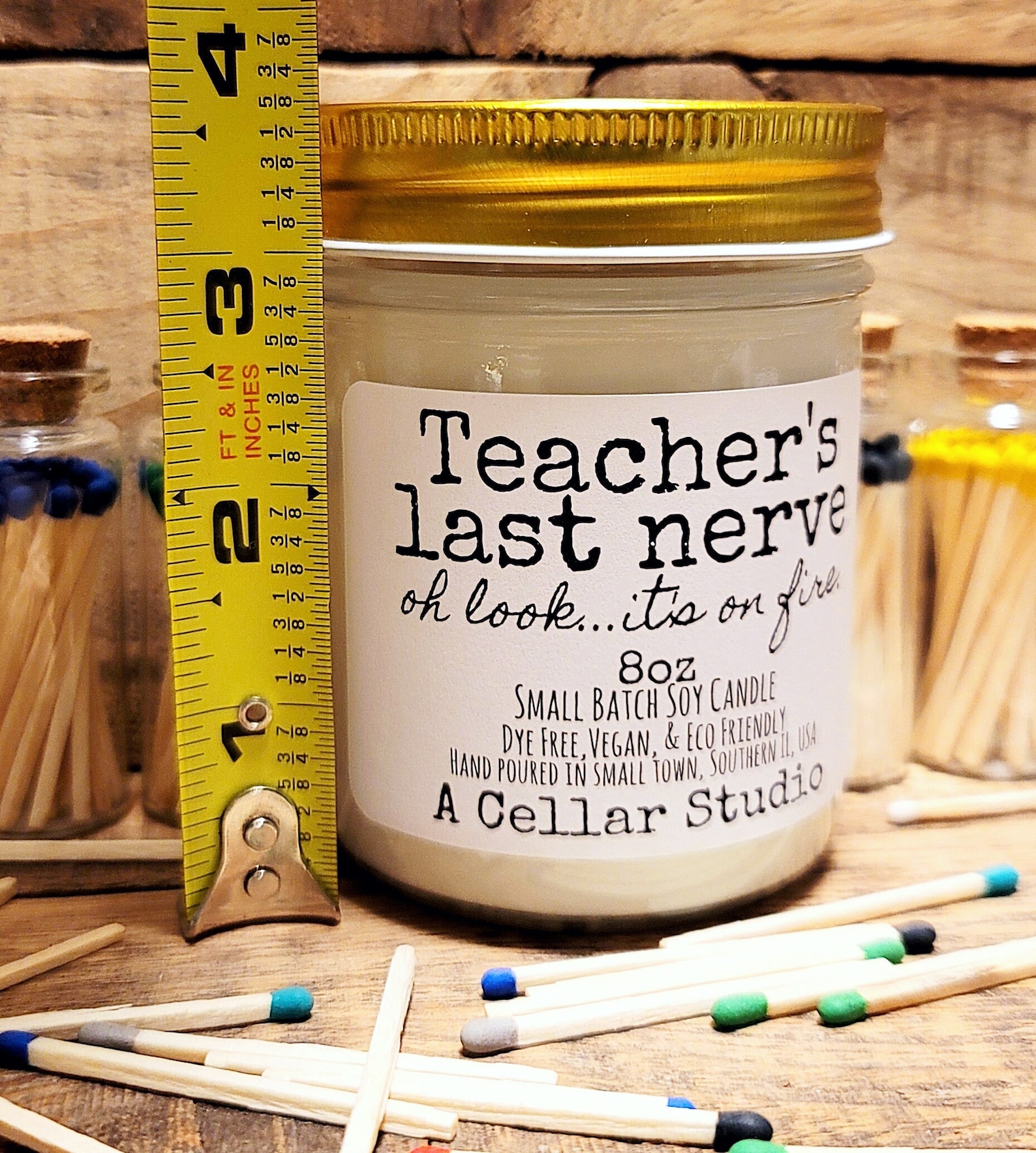 Funny Soy Candles teacher's Last Nerve...oh Look Etsy