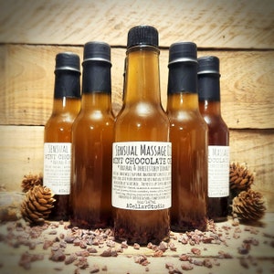 Sensual Message Oil, MINT CHOCOLATE CHIP, Natural Couples Massage,Safe to lick,Valentine's Day/Date Night