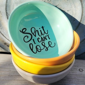 Funny Heart Shaped Ring Dish Shit I Can/'t LoseWedding GiftRing HolderJewelry dish 3 inchBride-GroomEngagement GiftTrinket Dish