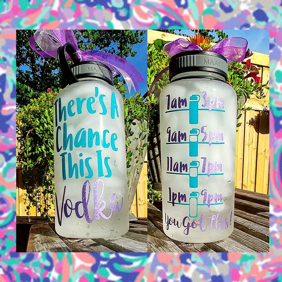 Funny Motivational Water Bottle/34oz./Water Etsy