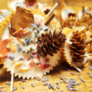 Natural Fire Starters/Lavender & Cedarwood/Campfire Starters/Wood,Pinecones/Large and Small sizes available! You choose quanity 1-12