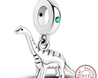 Sterling Silver T-rex Dinosaur Charm for Pandora Bracelet - Etsy Sterling dinosaur  for a Pandora Bracelet main image 0