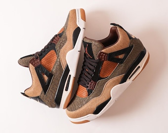 Ręcznie robiony aparat AJ4 Leica M11 Safari, ręcznie robione trampki, producent butów, spersonalizowane trampki, prezent świąteczny.