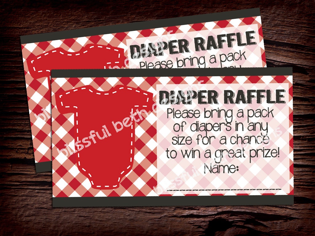 BABYQ DIAPER RAFFLE Babyq Diaper Raffle Ticket Diaper Etsy