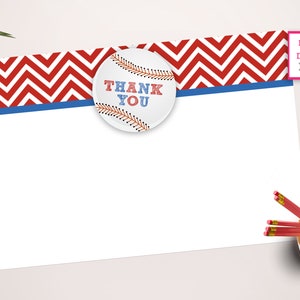 BASEBALL THANK YOU Baseball Printable Thank You Notes Instant Baseball Thank You Note Thank You Note Baseball Note Instant Download