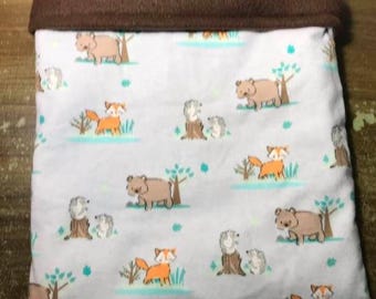 Hedgehog and Forest Friends: Hedgehog Guinea Ferret Rat Sugar Glider Snuggle Bag sleeping Bag Bonding Bag