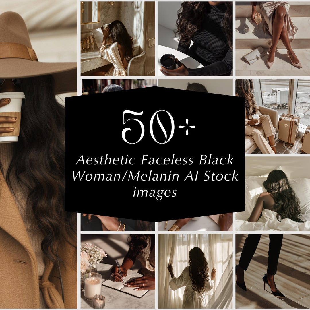 50+ AI Stock Images of Faceless Women With Dark Skin Tones – Noir ...