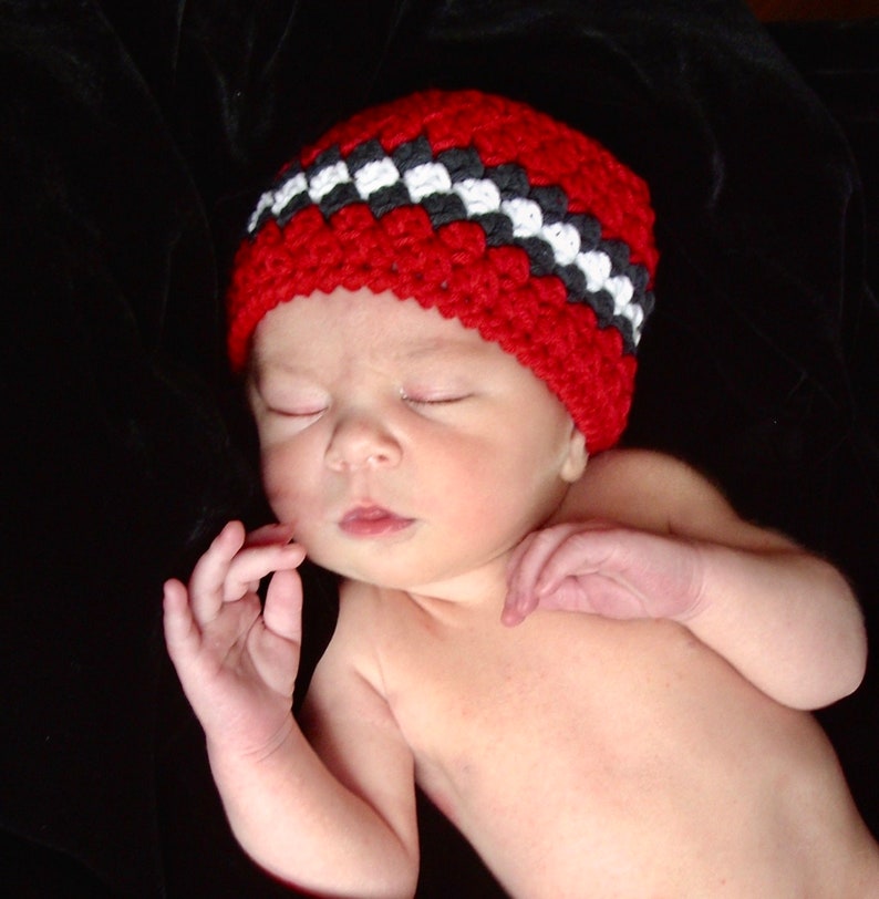 Baby Boy Hat Red Christmas Hat Crochet Baby Hat Ready to Etsy