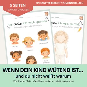 Emotional Check-In for Sensitive Children 3-6 | Recognizing Emotions Without Pressure | Calm Workbook PDF