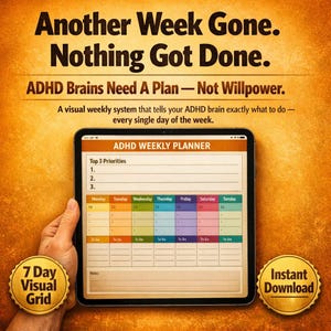 ADHD Wochenplaner PDF, Woche-Planer PDF, Journaling-Planer, Journaling-Planer, Walküre, Journaling-Kit, Journaling-Kit