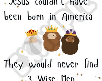 Sarcastic Christmas PNG – Three Wise Men Joke – Funny Holiday Quote – High-Res PNG Digital Download