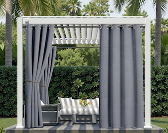 Tenda in tela trasparente ultraresistente per pergola - Market Bonsai
