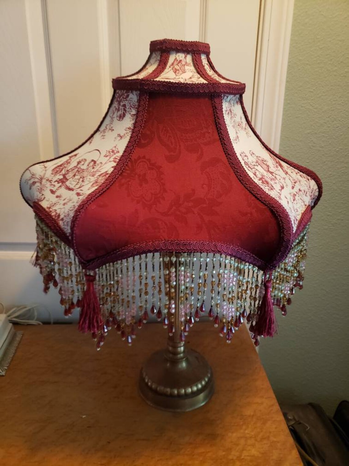Victorian French Large Floor Table Lamp Shade victorian Etsy