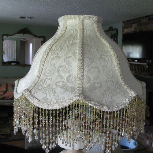 Victorian French Large Floor Table Lamp Shade Poppy Victorian French Large Floor Table Lamp, Large Victorian Lamp Shades With Fringe
