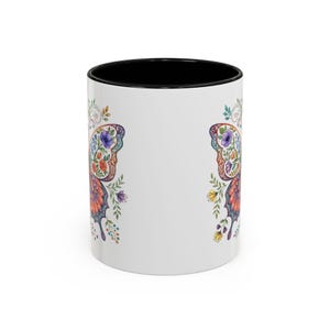 Cute Floral Watercolor Print Butterfly Mug | Accent Coffee Mug