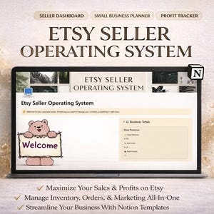 Etsy Seller Notion Template: All-In-One Shop Planner (Digital Download)
