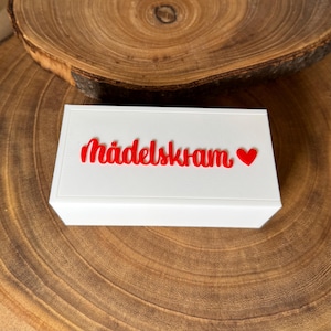 Mädelskram Aufbewahrungsbox – stilvolle Box für Badezimmer & Schminke – Tampon-  Kosmetik Aufbewahrung mit Deckel