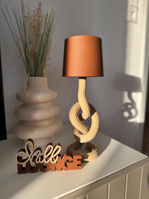 Dekolampe modern LED Teelichtlampe – Tischlampe Design – Farbwahl möglich – Wohnzimmer Deko – Geschenk Idee – 3D Druck Lampe - Schlafzimmer