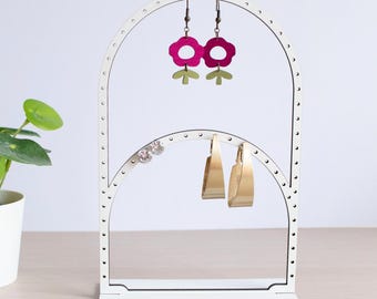 Earring Organiser | Earring Holder | Arch Earring Stand | Earring Display | Bedroom Decor | Jewellery Storage | Pin Storage | Gift for Her