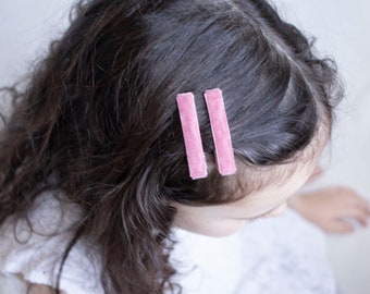 Gift, Hair Clip, Baby Girl, Velvet Hair Clip, Velvet Alligator Clips, Girls Alligator Clips, Baby Clip, Gift for Baby, Golden Beam