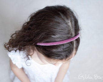 Gift for her, Velvet Headband, Velvet Hair band, Velvet Alice Headband, From 4 Years to Adults, Flower Girl Headband