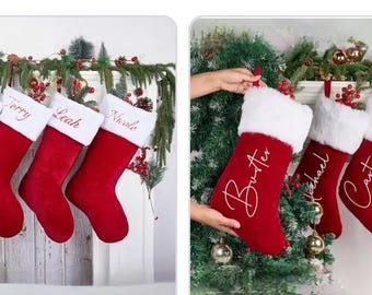 Grande Chaussette / Botte De Noël Personnalisable - France