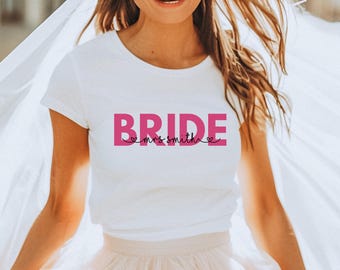 Personalized Bride T-Shirt, Custom Bridal Party Tee
