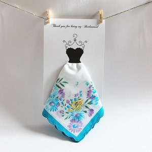 Presente de dama de honra com monograma, lenços florais pastel para casamento, damas de honra personalizadas de primavera, você será meu lenço de dama de honra