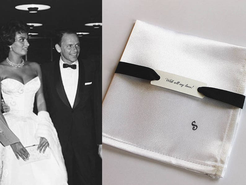 Cadeau de marié personnalisé, mouchoir de main de satin, mouchoir de mouchoir de monogramme, accessoires de Gatsby superbe, mariage de cravate noire, hommes faits sur commande de place de poche image 7