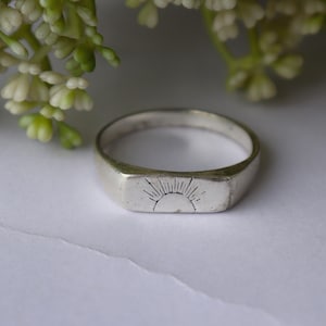 Zuko Daybreak Sterling Silver Ring, Bohemian Statement Jewelry