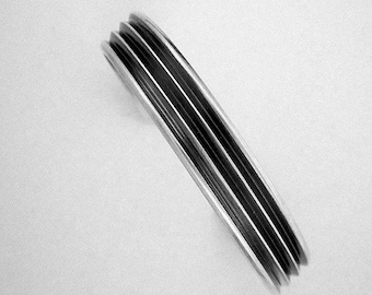 Modern Wide Silver Cuff Bracelet Unisex