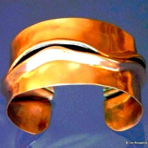 Wide Men&#39;s Copper Cuff Bracelet