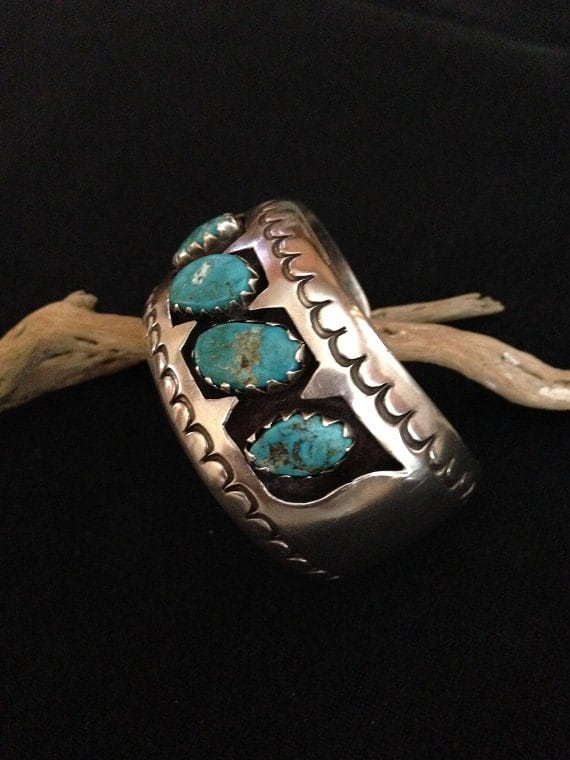 Navajo Vintage Silver Cuff Bracelet