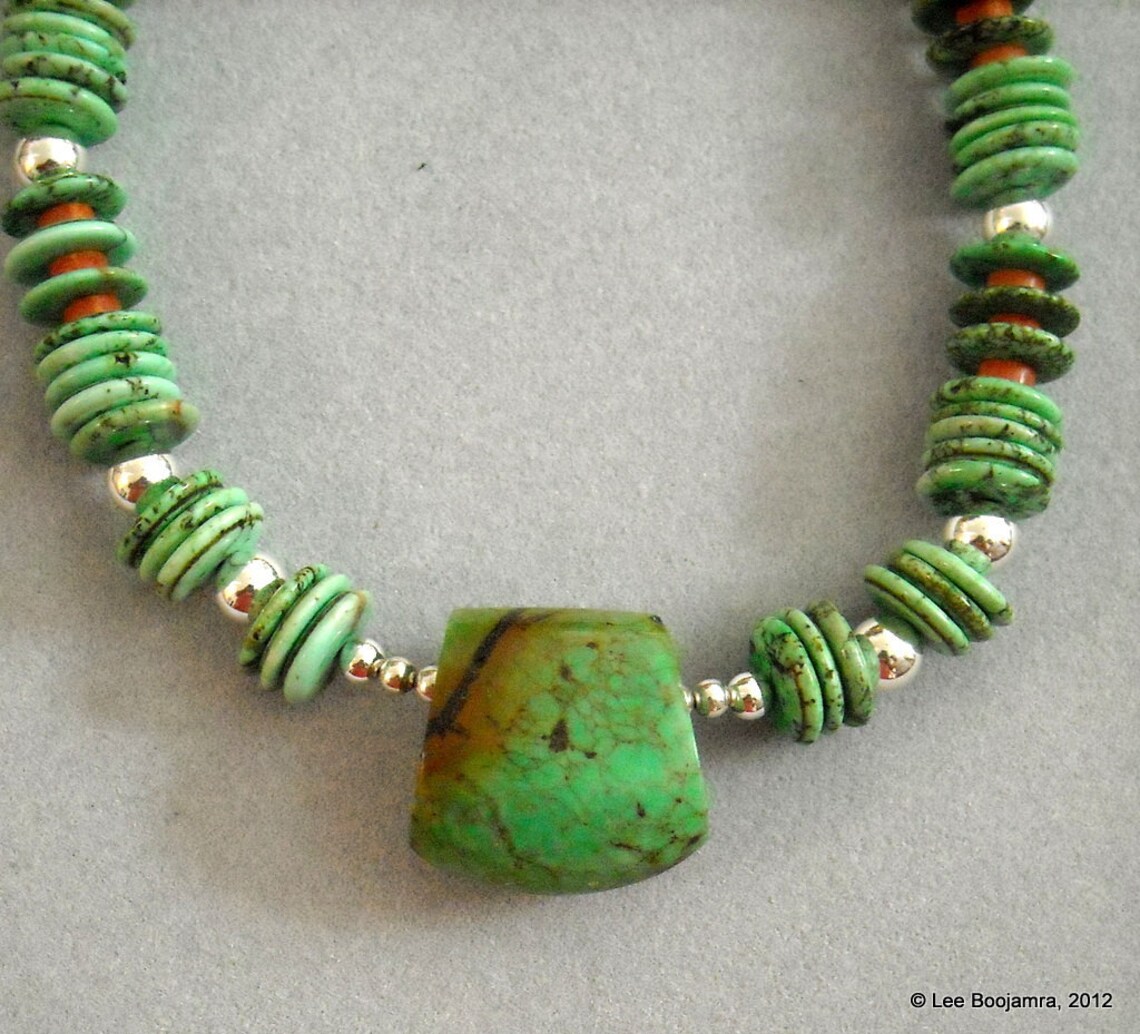Kori Green Plain Turquoise Necklace