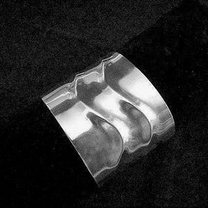 Wide Solid Sterling Silver Cuff Bracelet