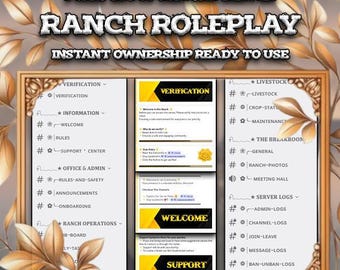 Ranch Roleplay Discord Server | Realistic Farm RP Setup (Instant Download)