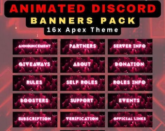 Red Animated Banners Apexx Theme | For Community and Discord