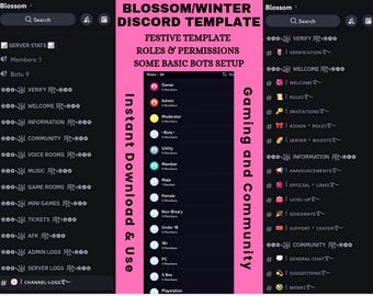 Pink Discord Server Template