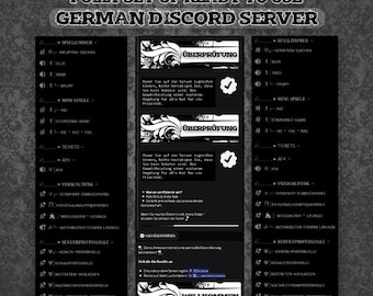 Fully Setup German Discord Server | Self-Assign Roles, Ticket Support
