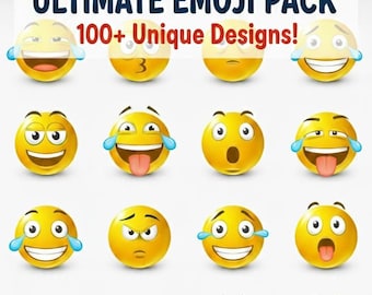 100+ Yellow Face emoji pack