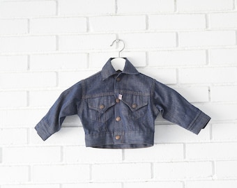 Vintage Levi's Blue Denim Jacket, Size 2T // ITEM G-168