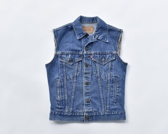 Vintage 80's Levi's Denim Vest size S