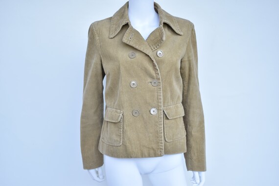 Vintage Gap Corduroy Double Breasted Chore Jacket… - image 4