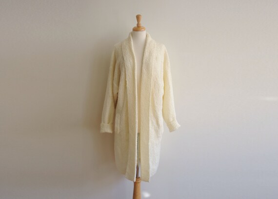 really long cardigan