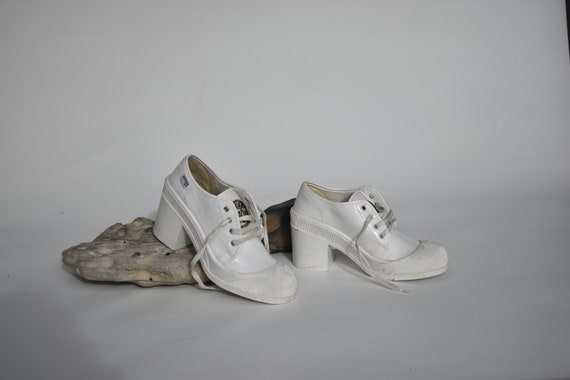 Vintage Guess Chunky Platform Shoes with Heel siz… - image 6